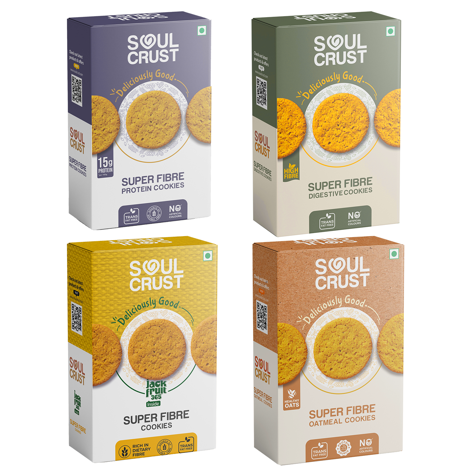 Super Fibre Assorted Healthy Cookies Combo