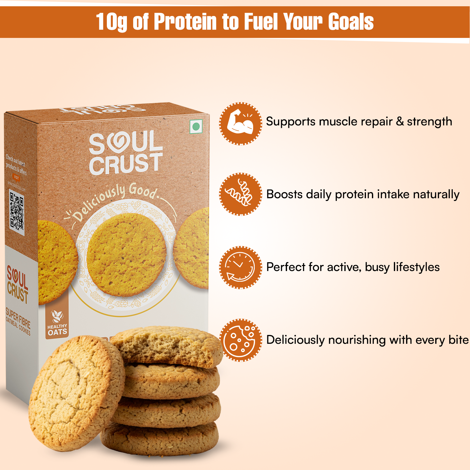 Super Fibre Oatmeal Cookies