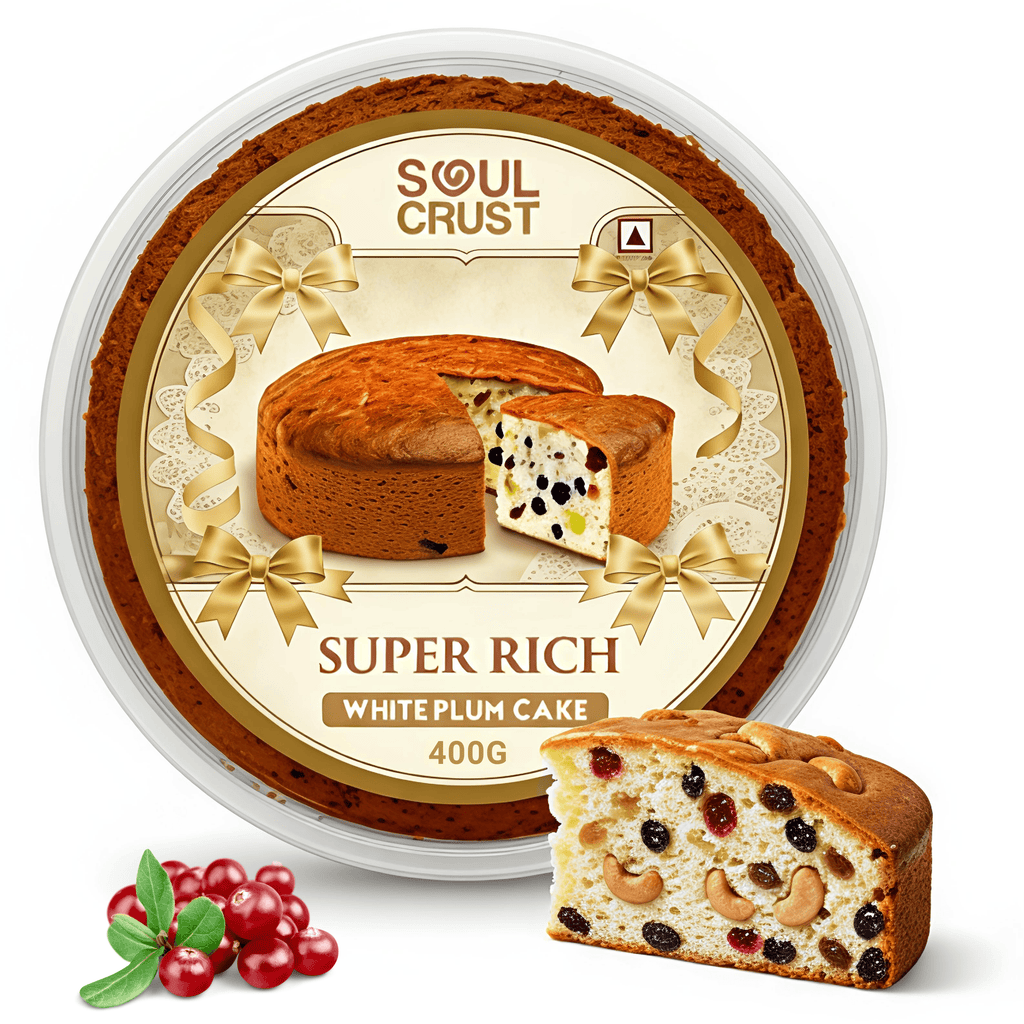 Soul Crust Super Rich White Plum Cake - Authentic Kerala style premium cake with cashews and fruits